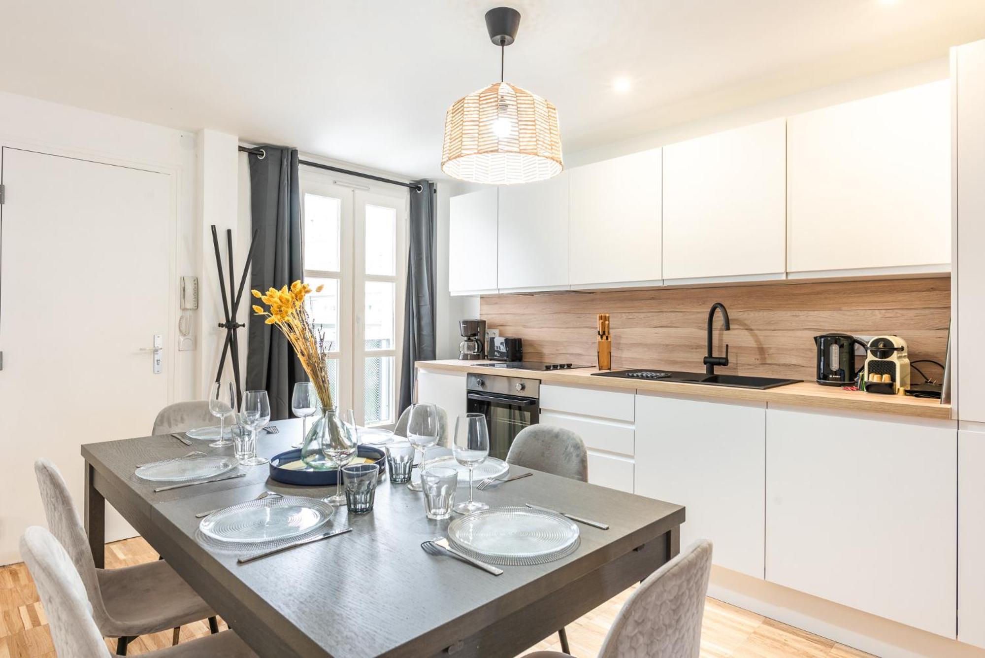 Design - 6 Guests - Buttes Chaumont Appartement Paris